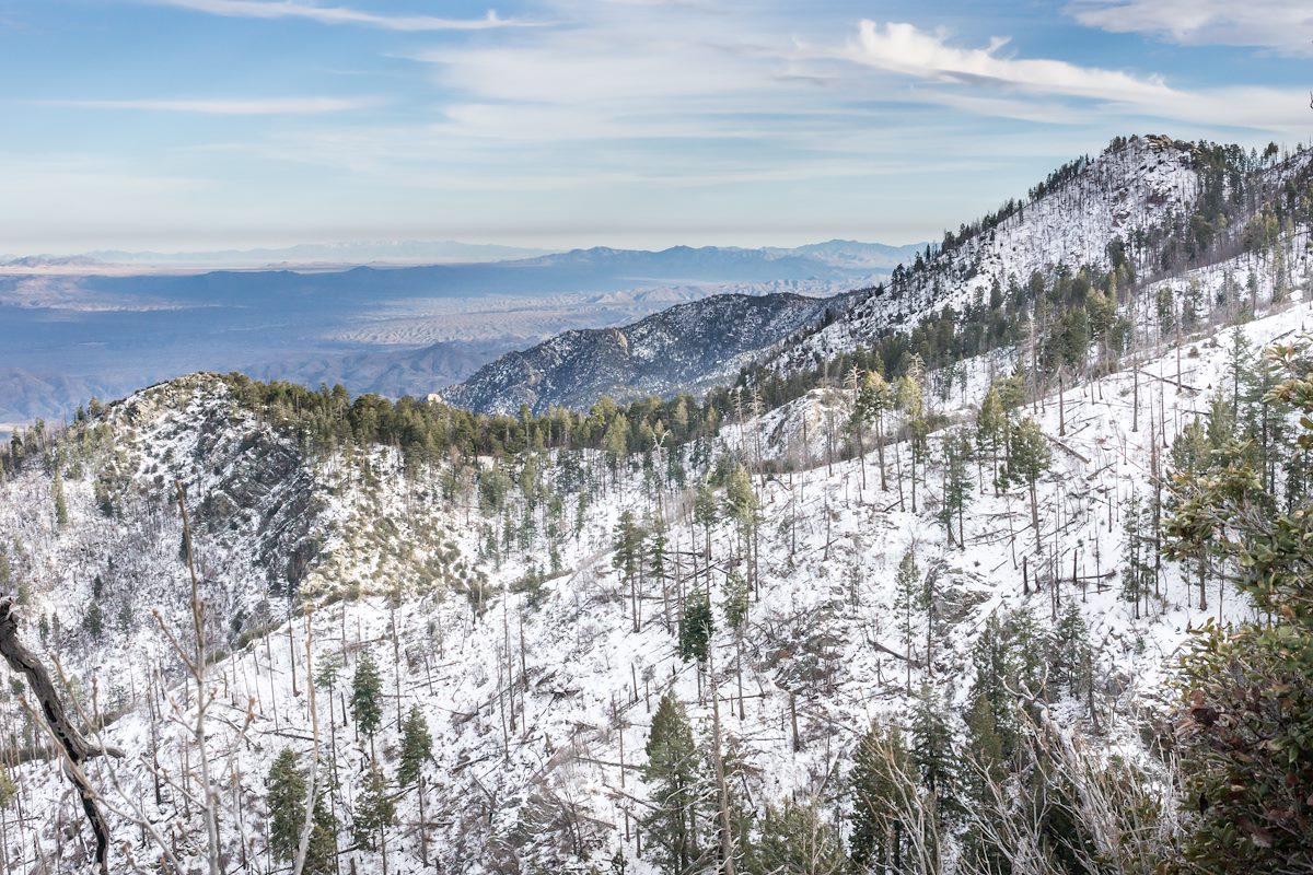 2014 December Snowy Ridges and the valley below