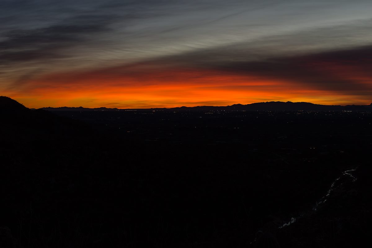 2014 December Sunset from the La Milagrosa Trail 01