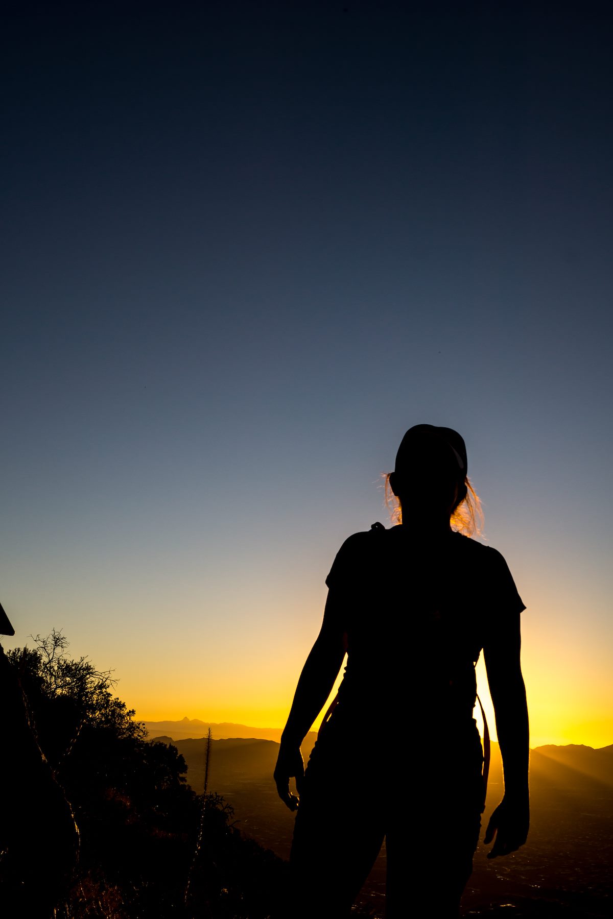 2014 January Alison on the Pontatoc Ridge Trail
