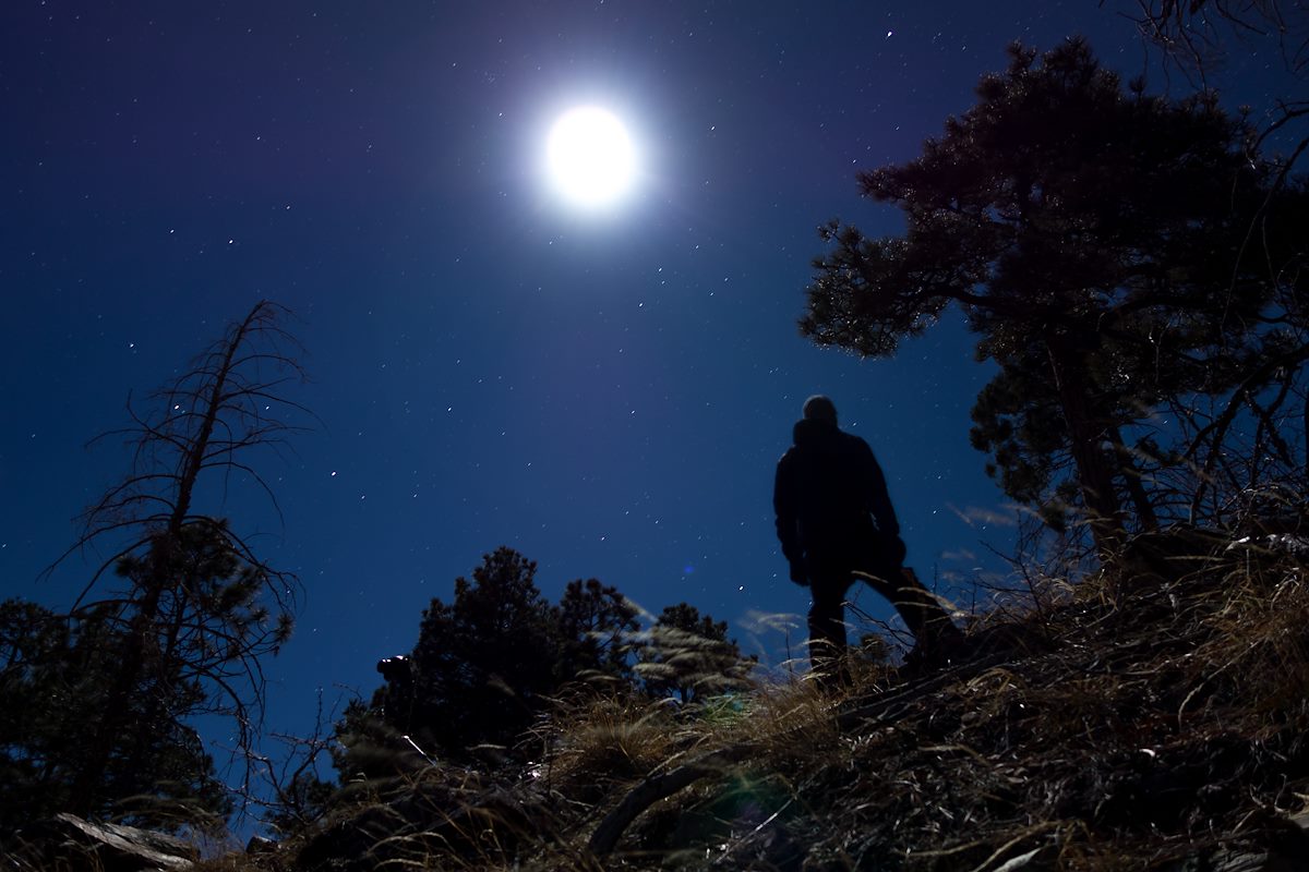 2014 January Moon from Red Ridge