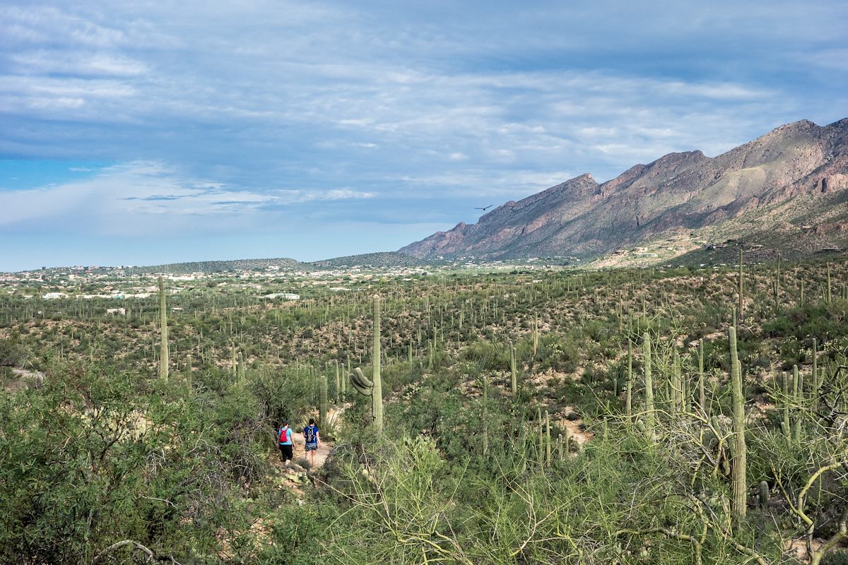 2014 July Alison and Traci on the Bear Canyon Trail