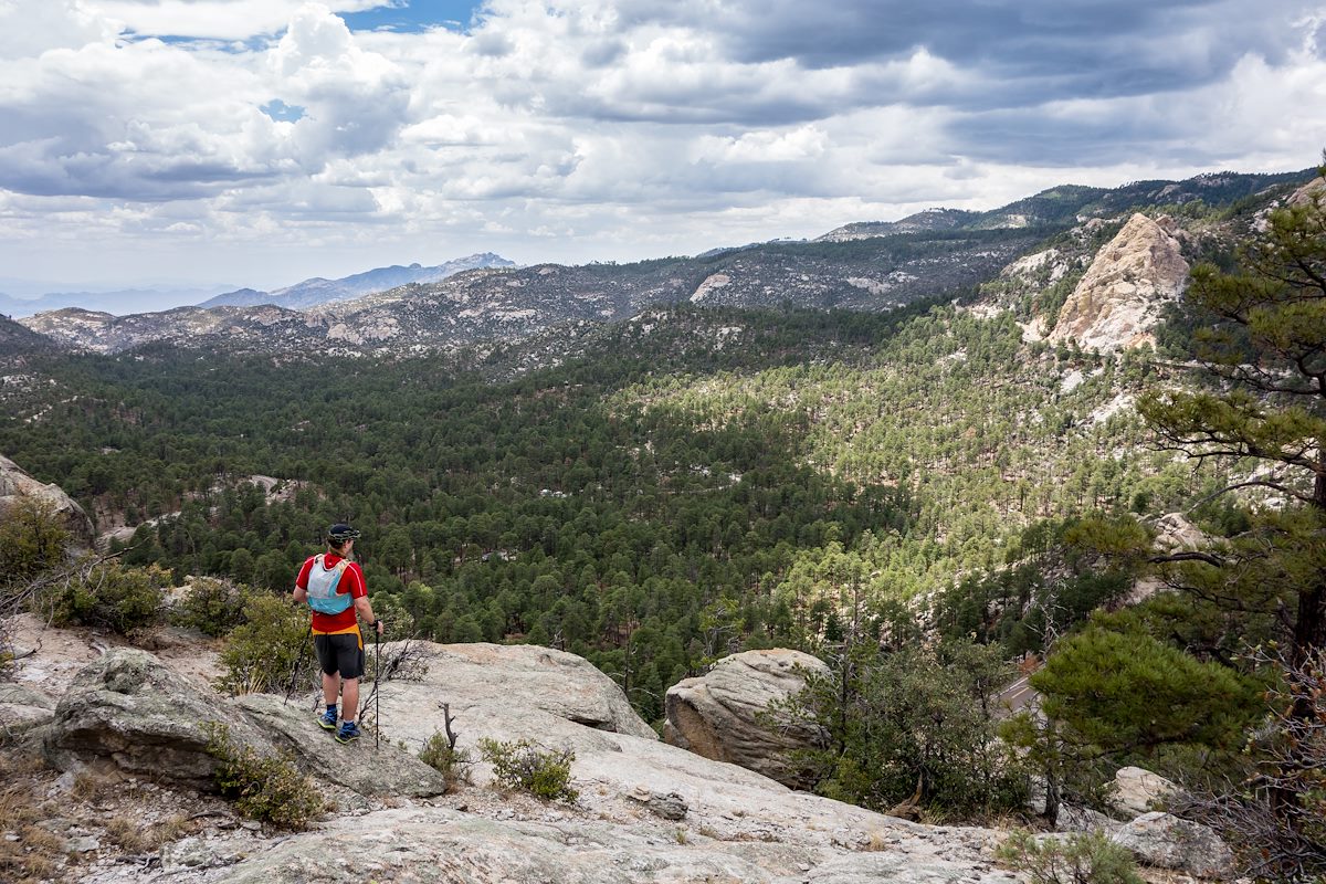 2014 July Enjoying the view on the way up Green Mountain