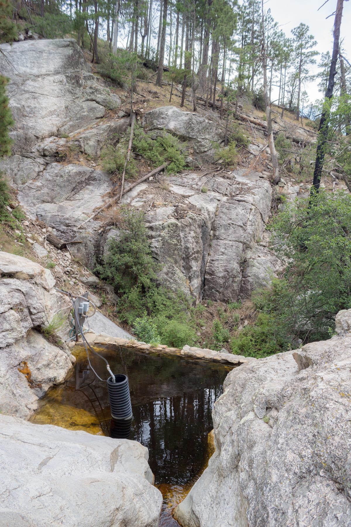 2014 July Waterworks in Upper Palisade Canyon