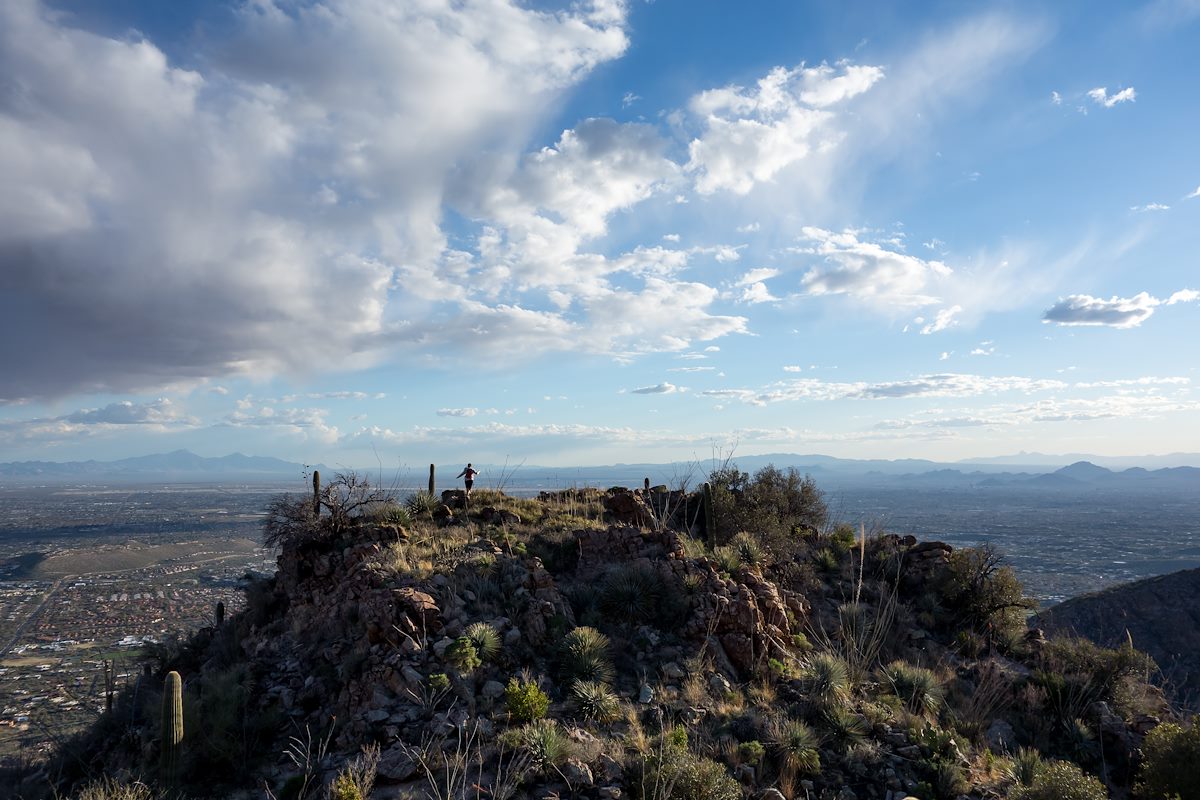 2014 March Alison on Mount Miguel