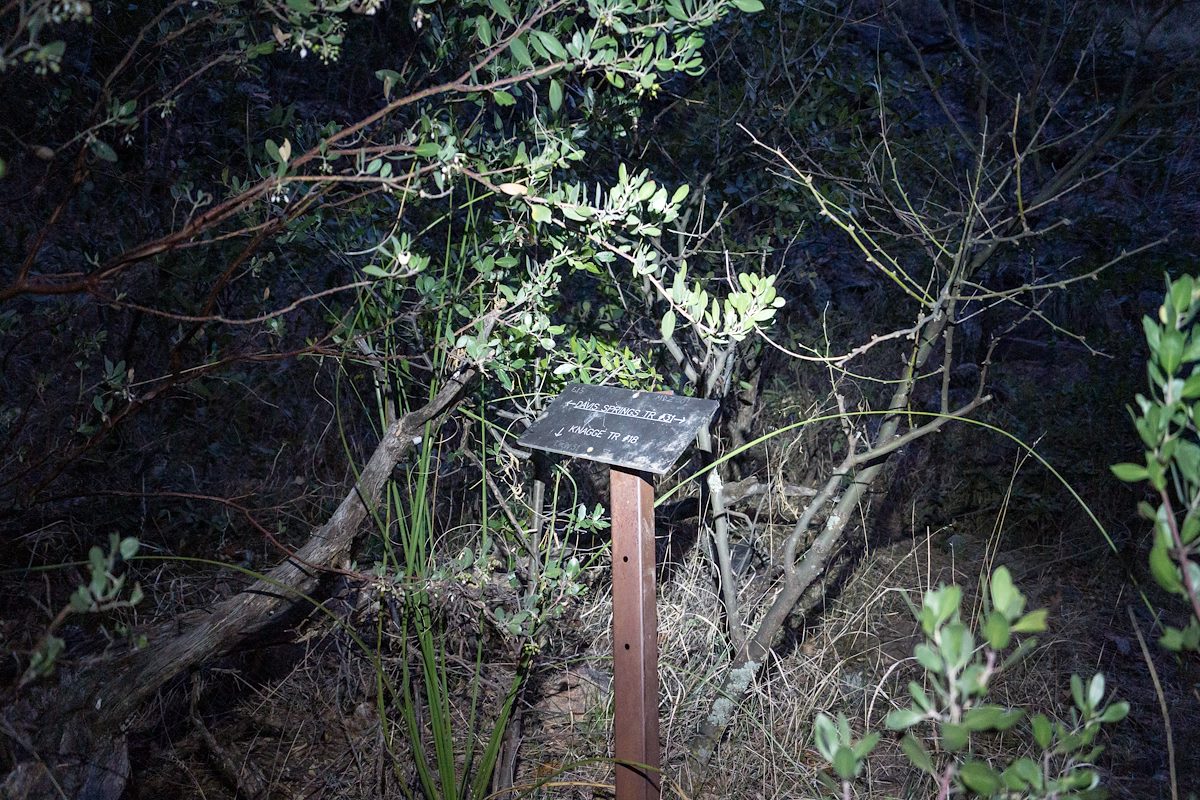 2014 March Junction Sign for the Davis Spring and Knagge Trail