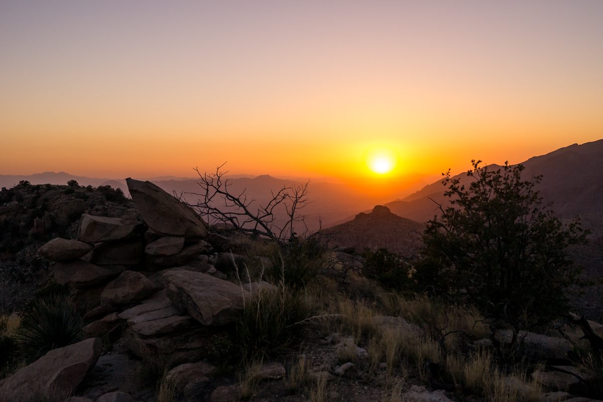 2014 March Sunset from Gibbon Mountain
