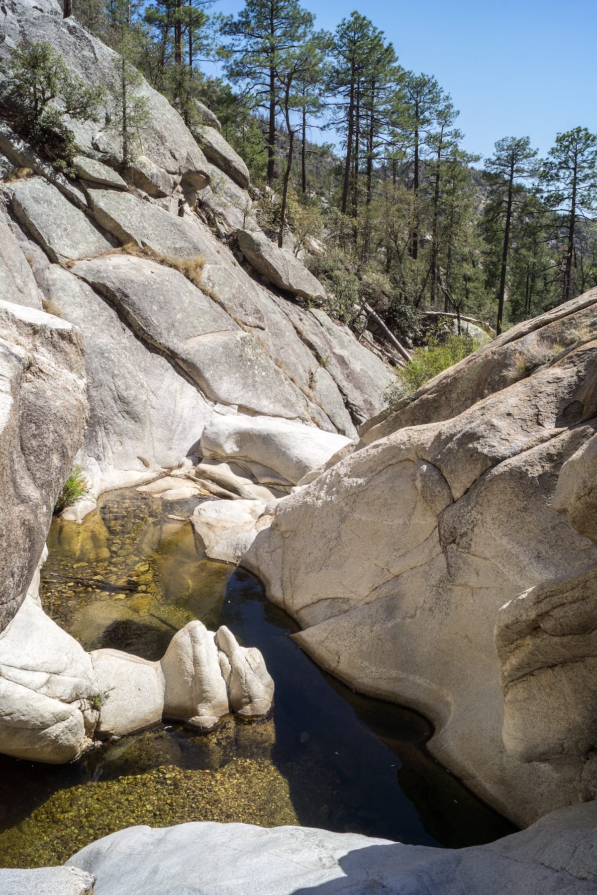 2014 May Pools and Cliffs in Sabino Canyon below Box Spring