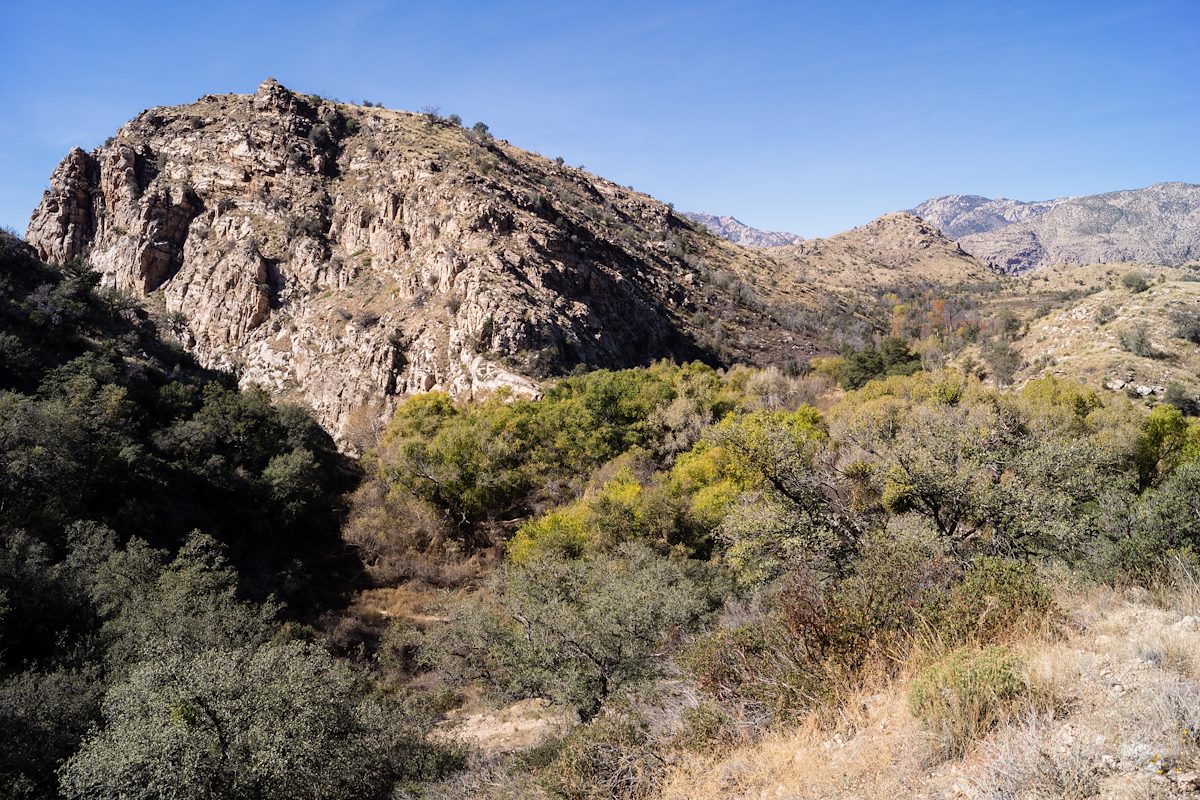 2014 November Looking Down on Sycamore Reservoir on the Sycamore Reservoir Trail