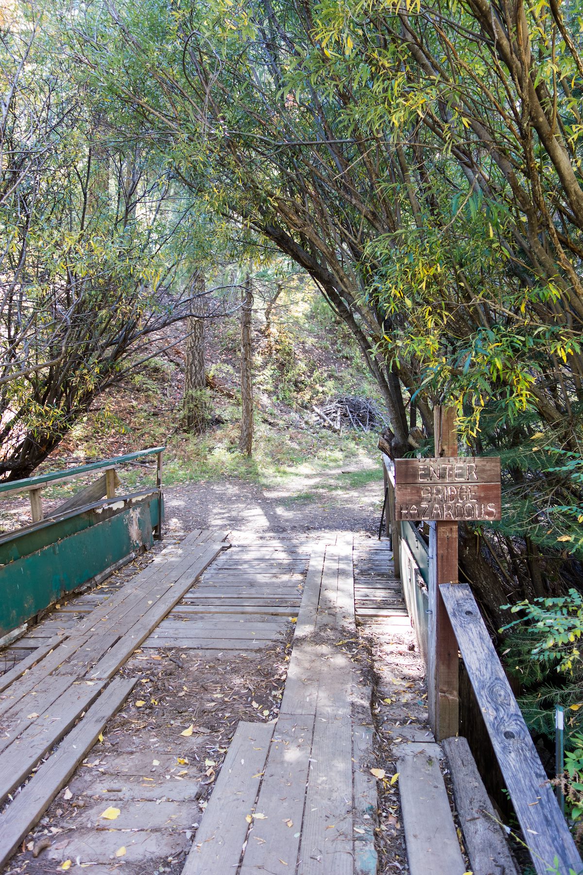 2014 October Bridge near the Sunset Trailhead