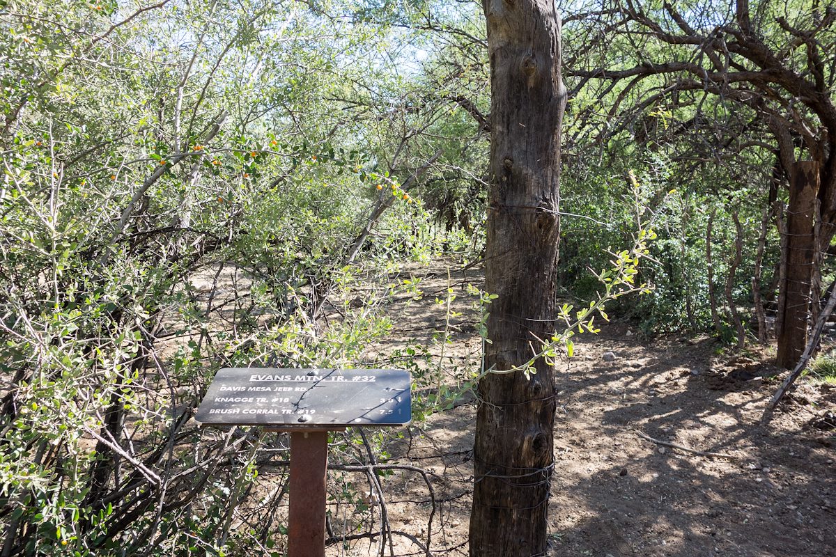 2014 October Evans Mountain Trail Sign