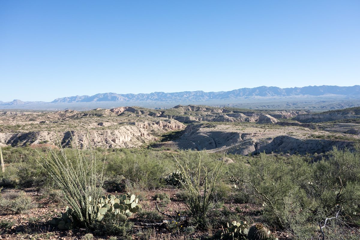 2014 October Looking Towards the San Pedro from the drive to Davis Mesa