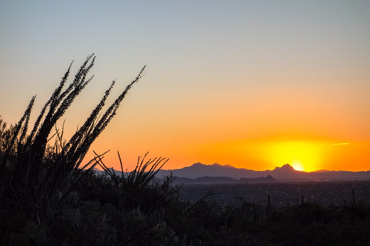 2014 September Sunset from the Linda Vista Trail