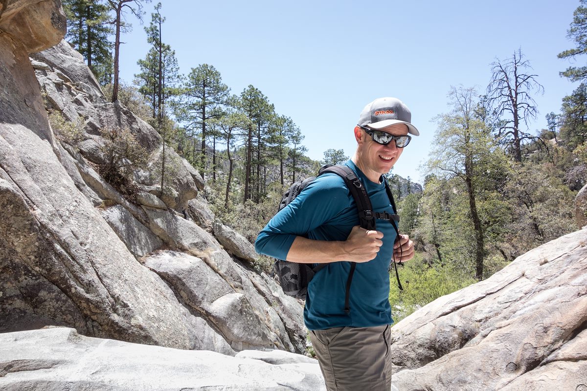 2015 April Lance in Sabino Canyon just below the old Box Spring Trail