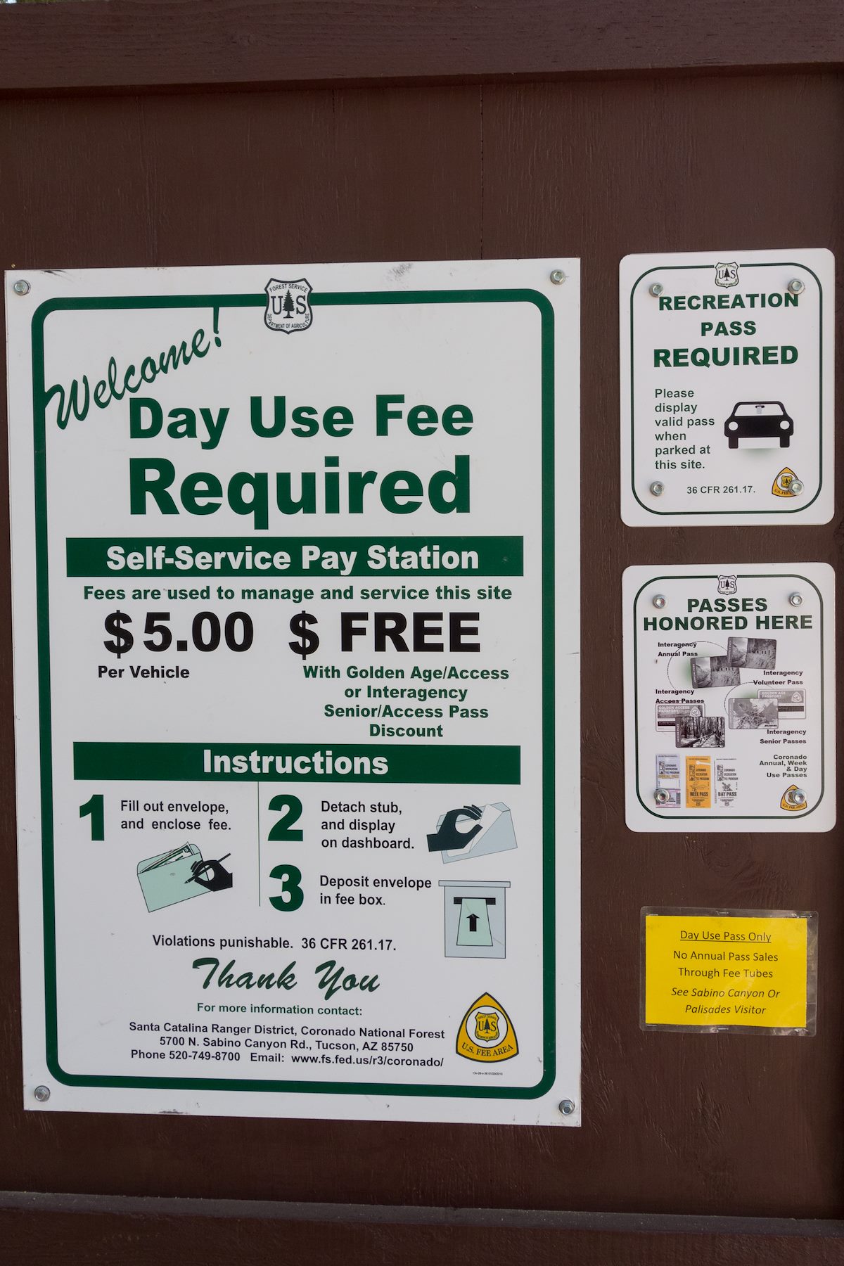 2015 April Summit Trailhead Signs