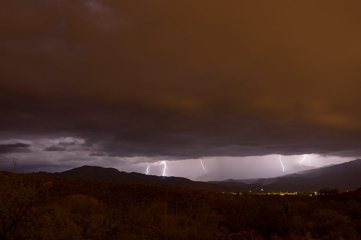 2015 August Lightning from Sabino Canyon