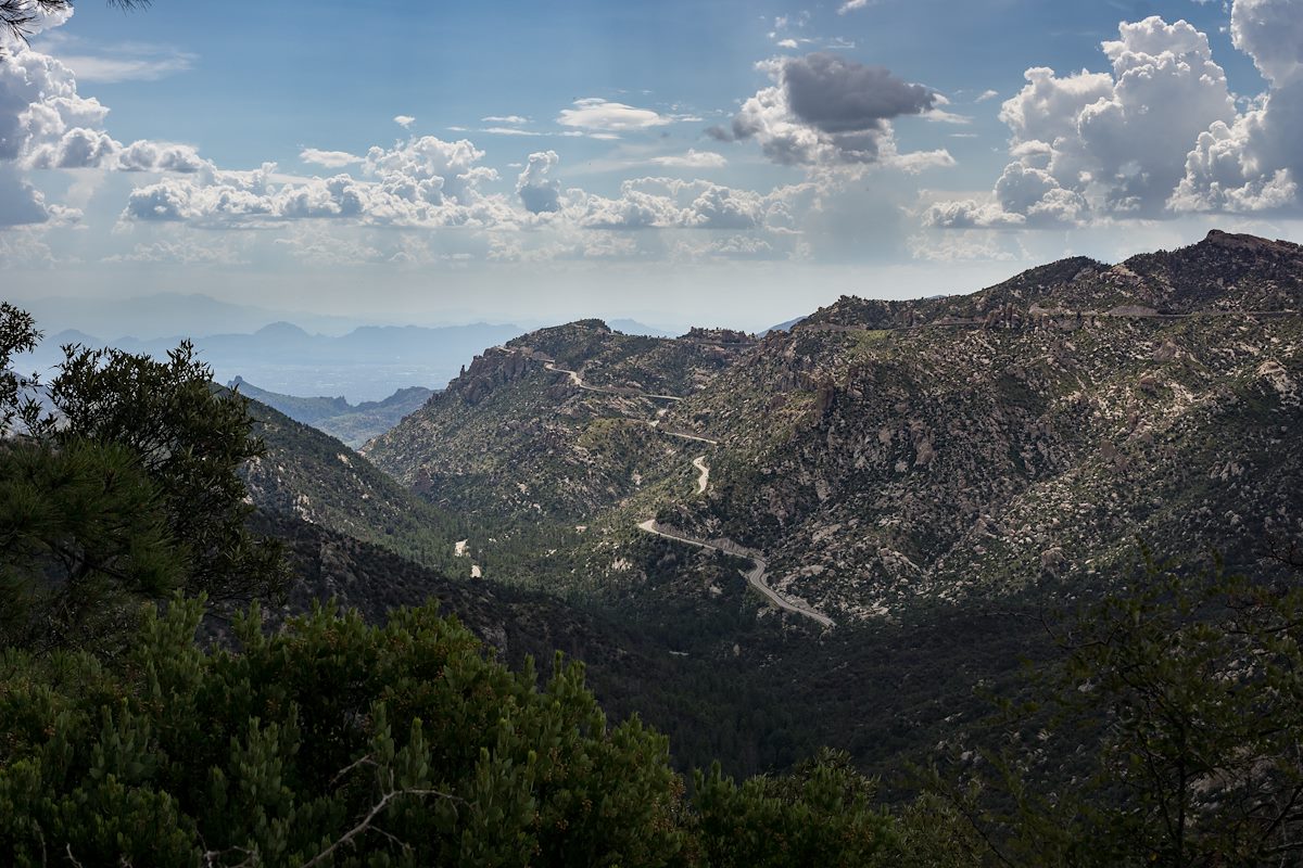 2015 August The Highway Climbing above Bear Canyon from Point 7135