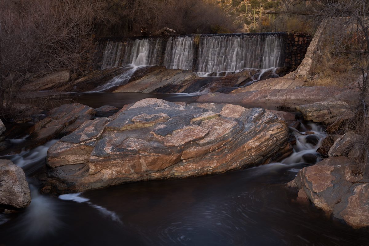 2015 December Dam in Lower Sabino Canyon