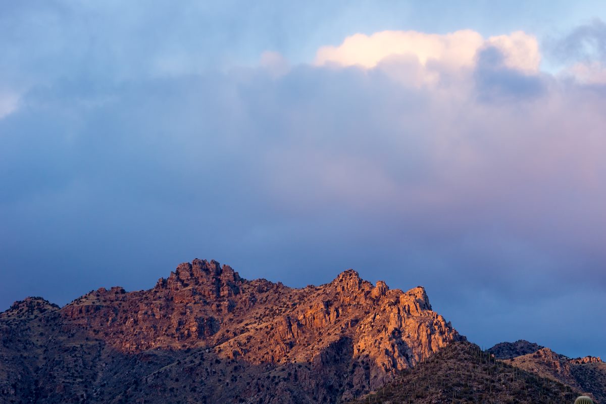 2015 December Sunset Color above Sabino Canyon