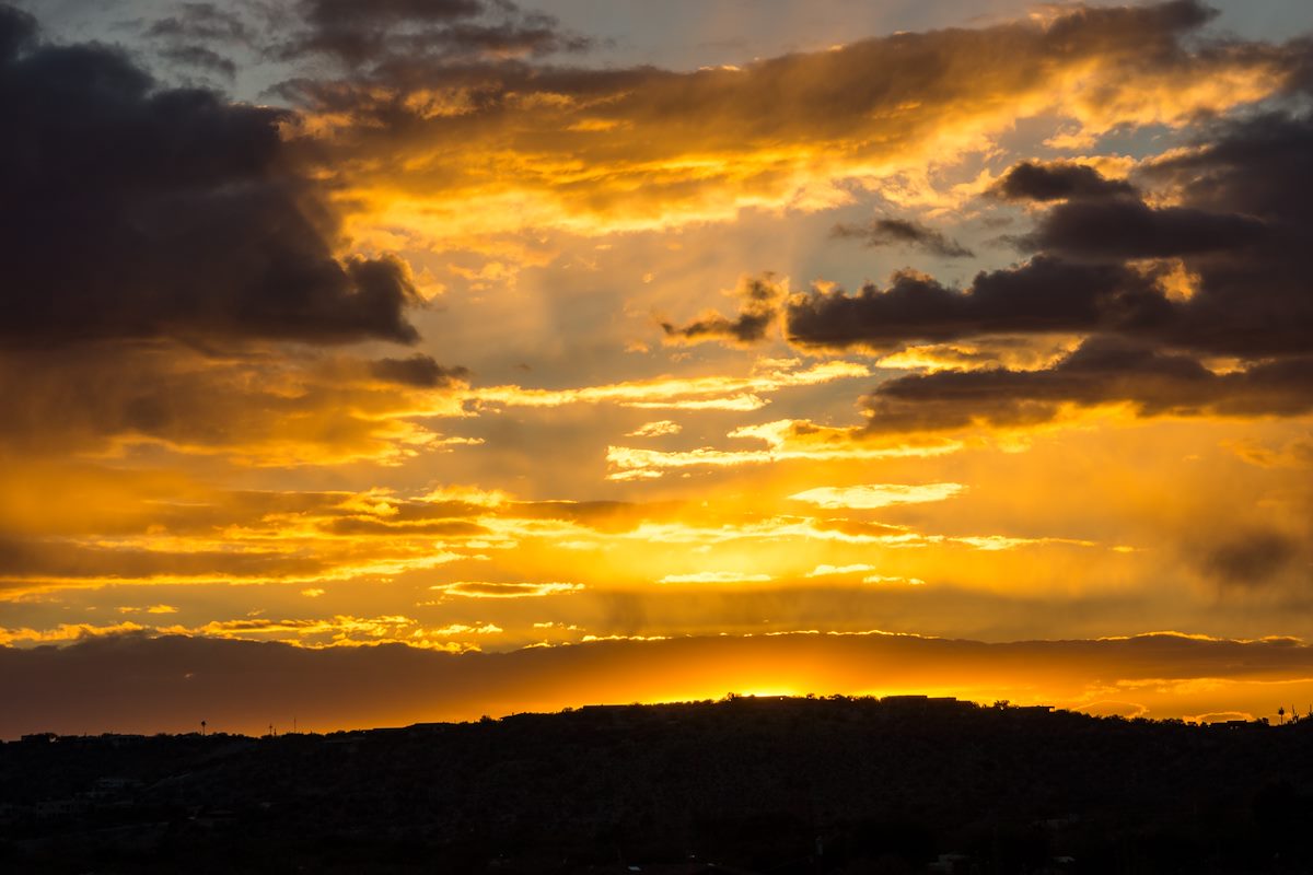 2015 December Sunset from Sabino Canyon