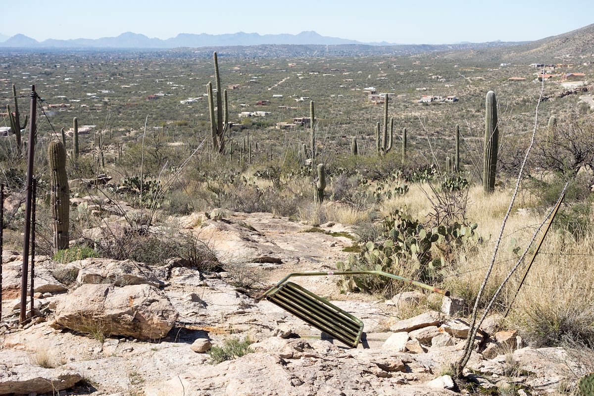 2015 February Gate Down on the Milagrosa Trail