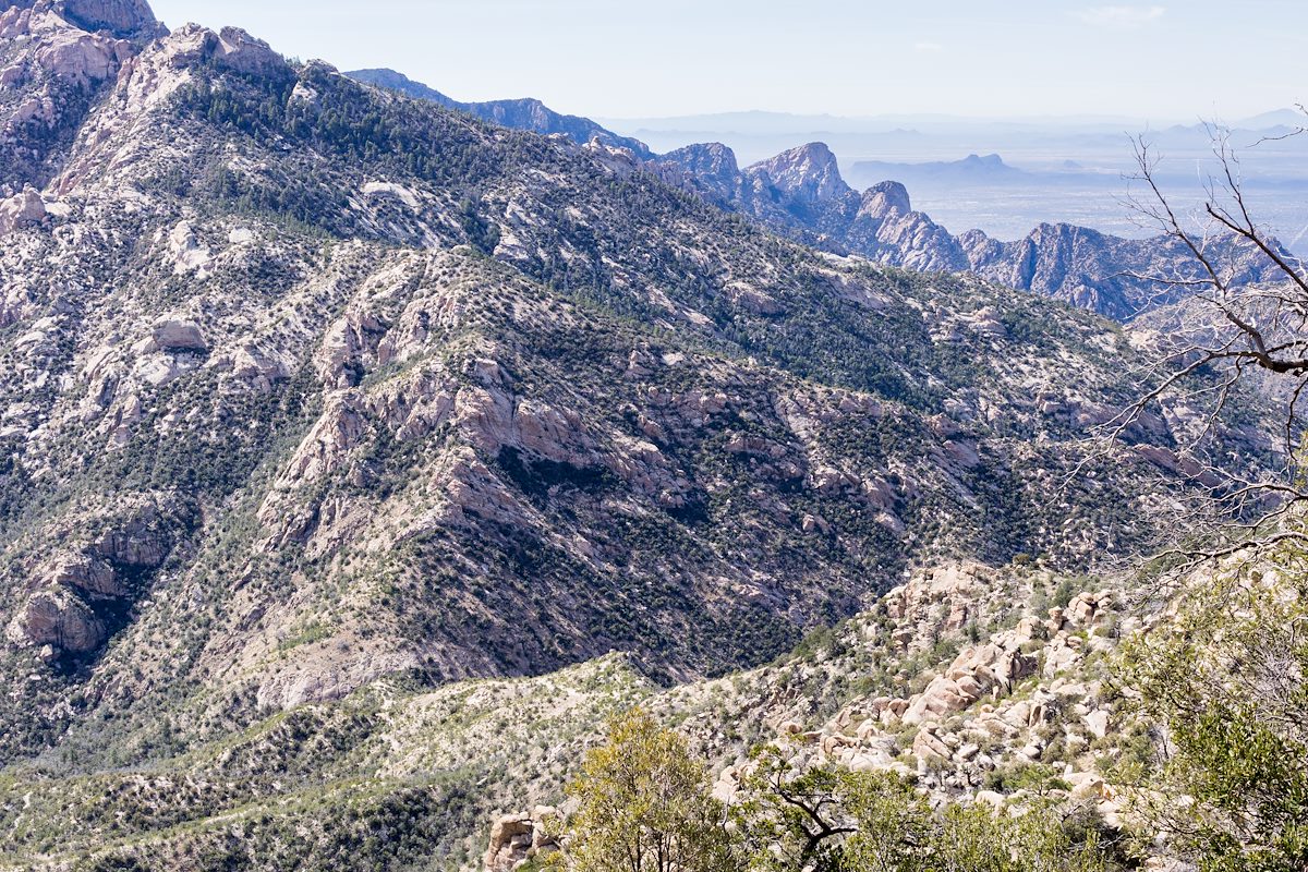 2015 February Looking down to Romero Pass