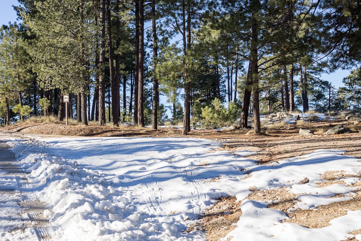 2015 January Snow at the Palisade Trailhead