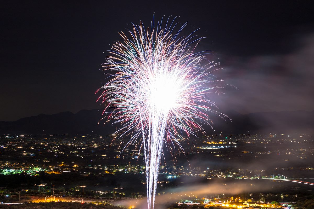 2015 July Fireworks Near the Linda Vista Trail 06