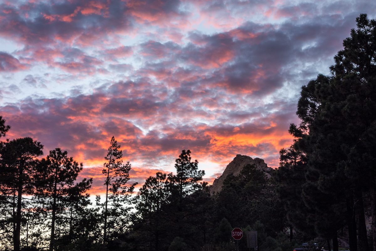 2015 July Sunset from the Upper Green Mountain Trailhead