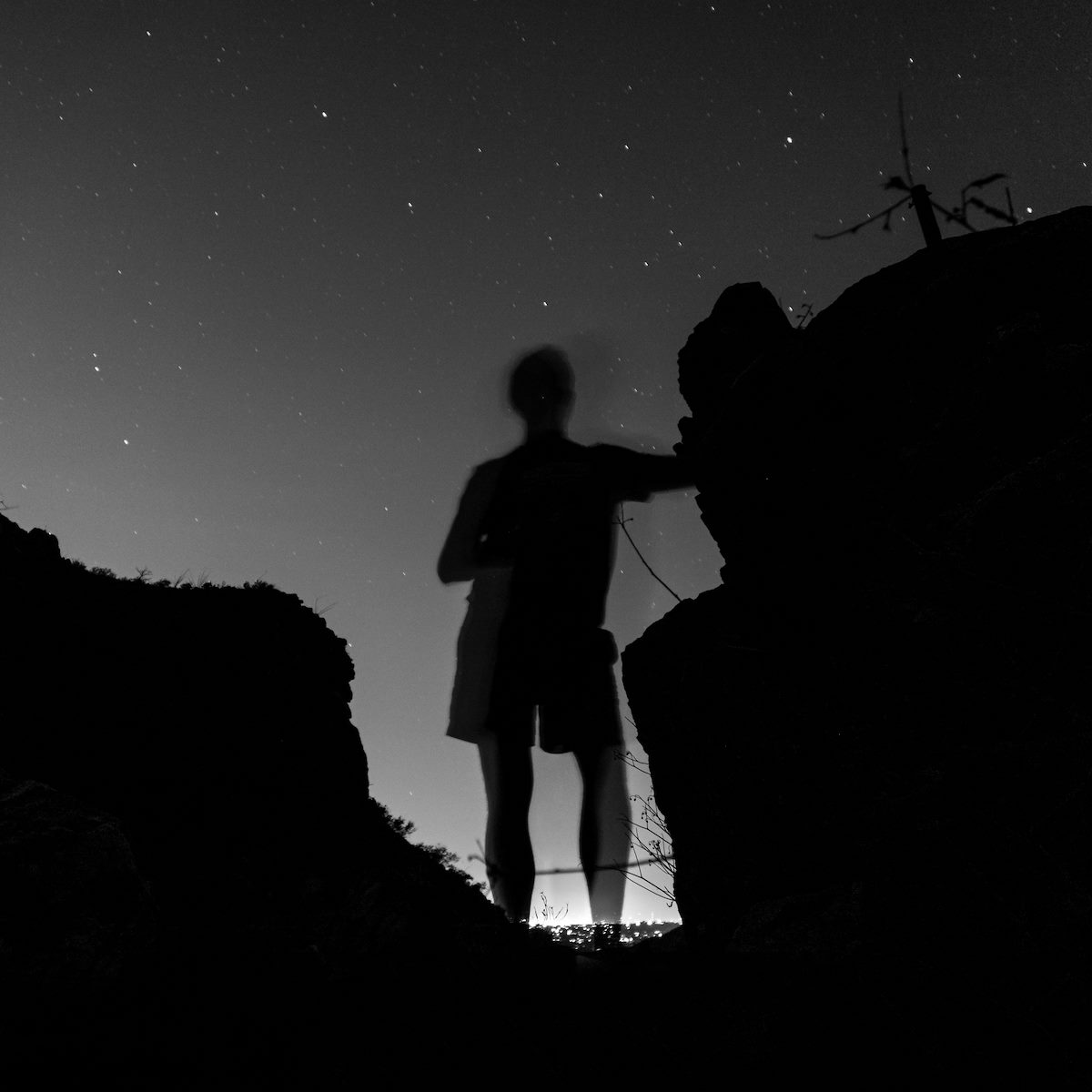 2015 June Enjoying the night on the Phoneline Trail