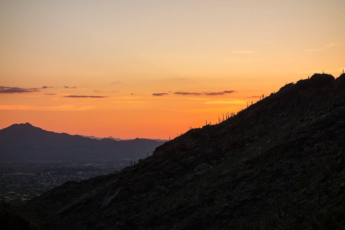 2015 March Sunset from the Pontatoc Canyon Trail