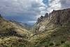 2015 October Looking Down Bear Canyon to the Storms over Tucson