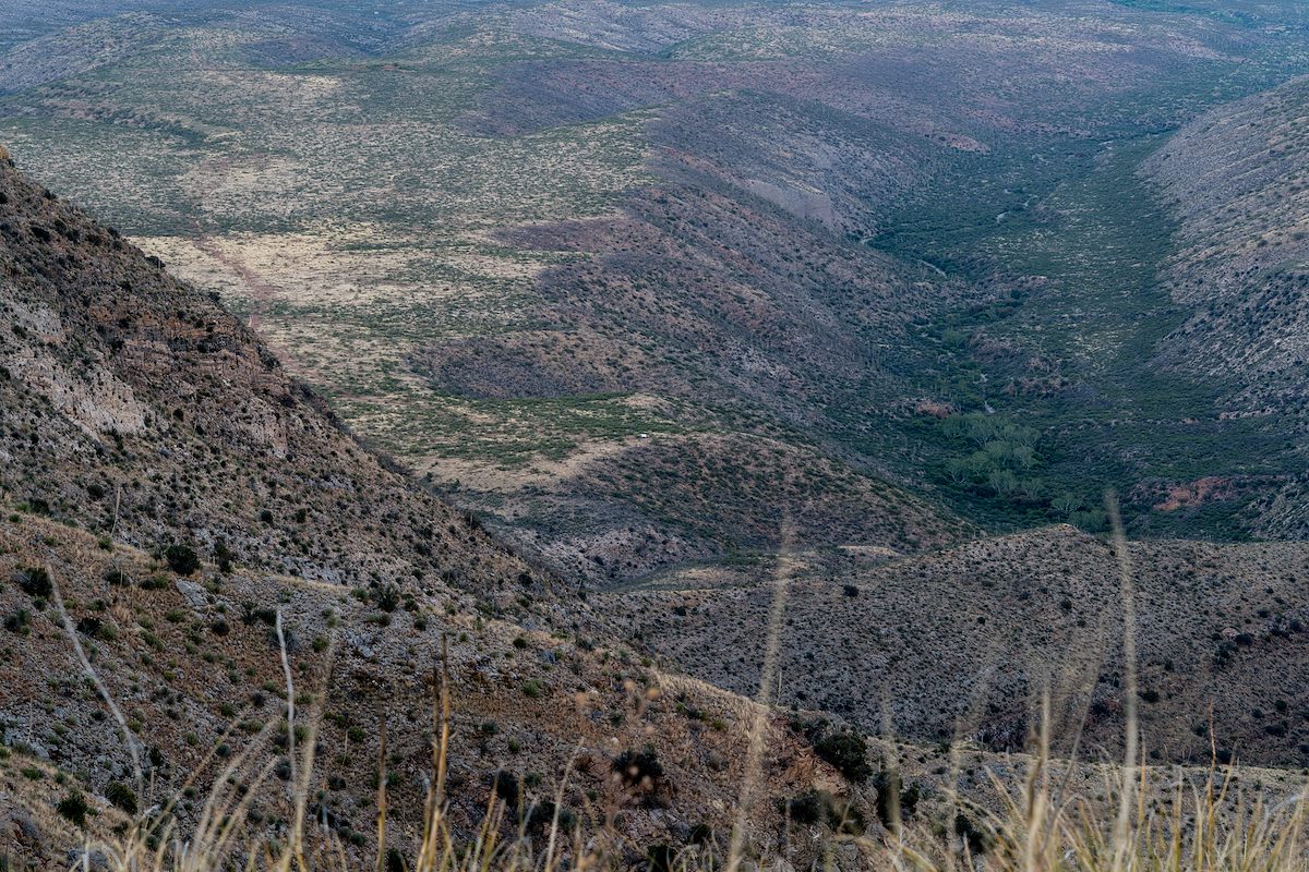 2016 April Davis Mesa and Edgar Canyon from Point 5817
