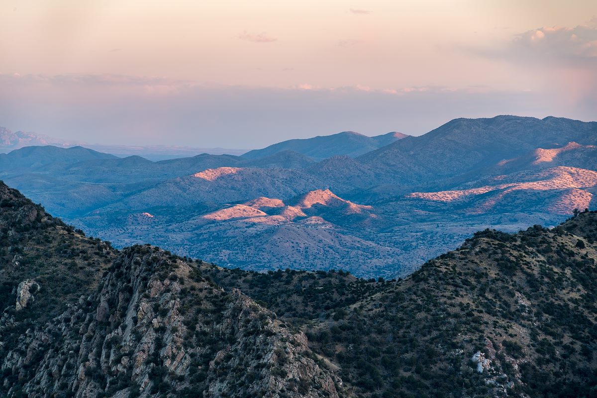 2016 April Looking out from Point 5817