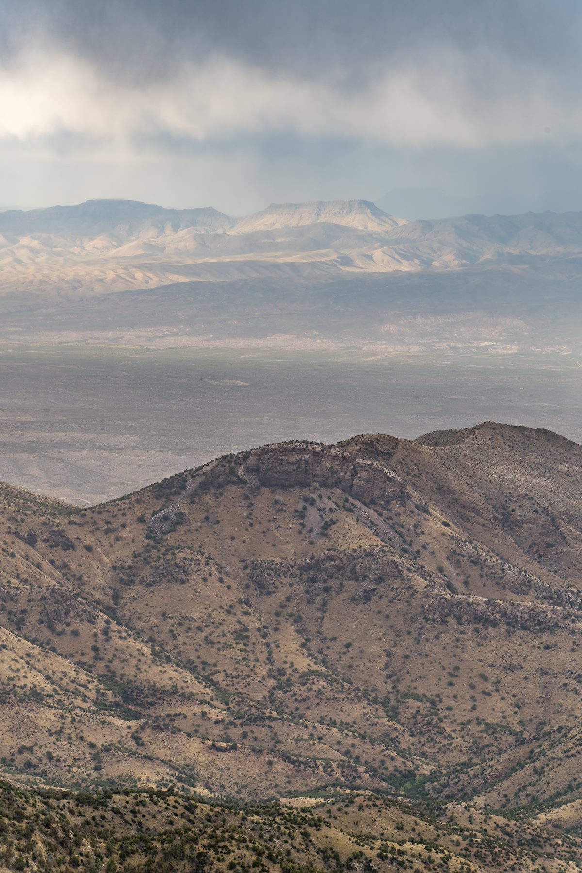 2016 April Looking over Point 5817 and Across the San Pedro River Valley