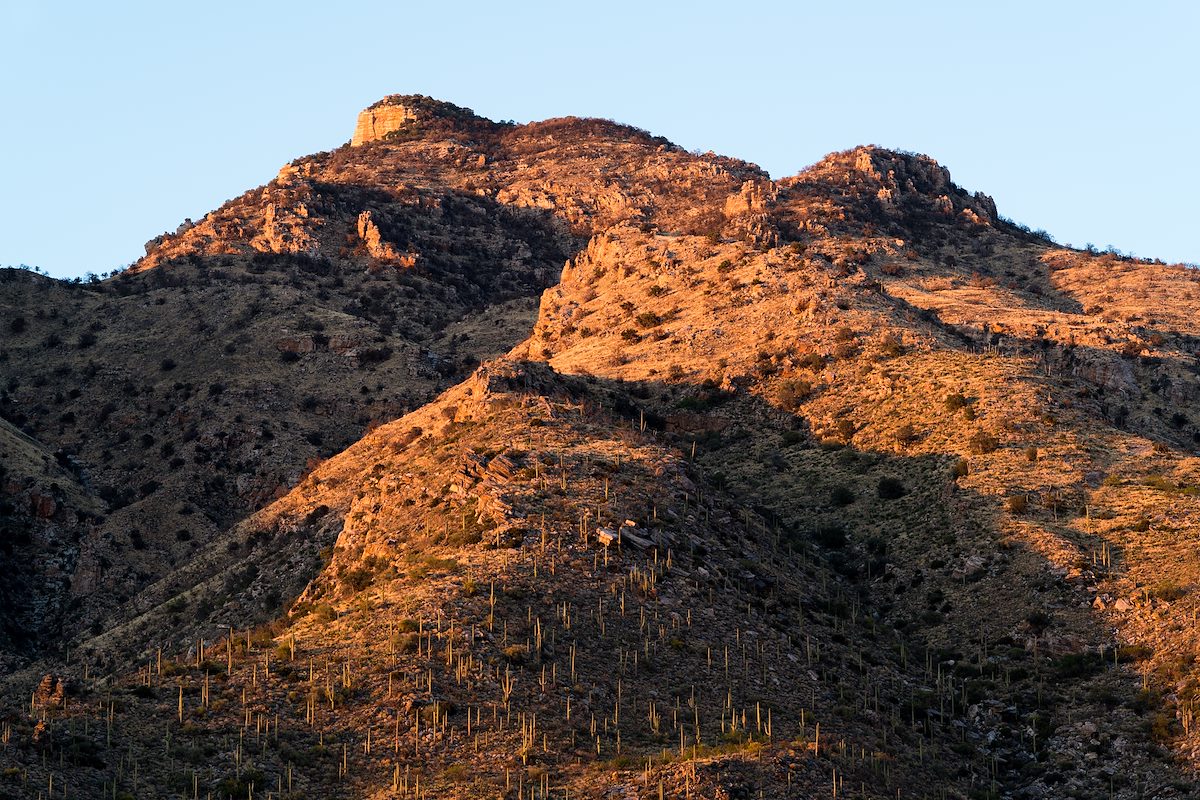 2016 April Sunset from near the Pontatoc Ridge Trail