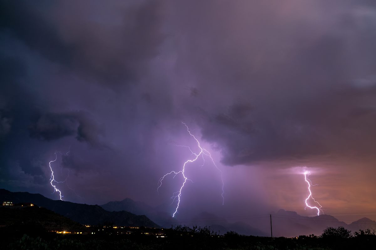 2016 August Lightning From Arizona State Trust Land near The Cordones 02