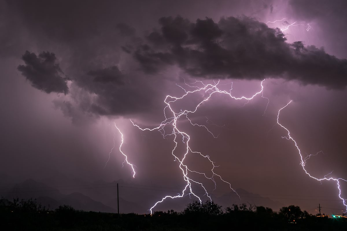 2016 August Lightning From Arizona State Trust Land near The Cordones 03