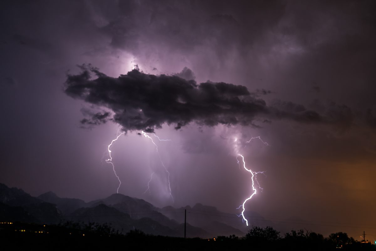 2016 August Lightning From Arizona State Trust Land near The Cordones 04