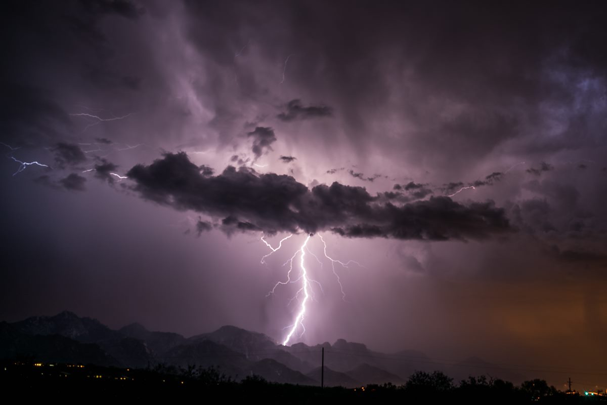 2016 August Lightning From Arizona State Trust Land near The Cordones 05
