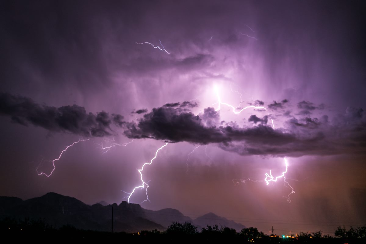 2016 August Lightning From Arizona State Trust Land near The Cordones 06