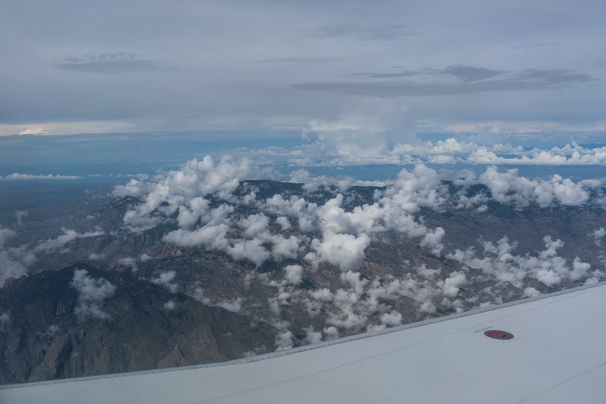 2016 August Santa Catalina Mountains from a Flight to Phoenix