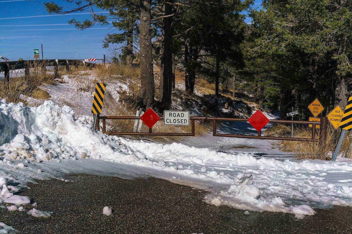 2016 December Gate across the top of the Control Road