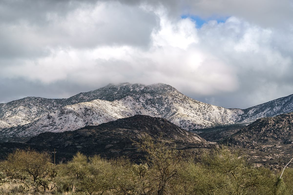 2016 December Looking towards the Gap from Golder Ranch Road