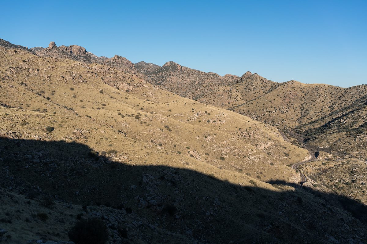 2016 January Highway and Ridges from the Babad Doag Trail