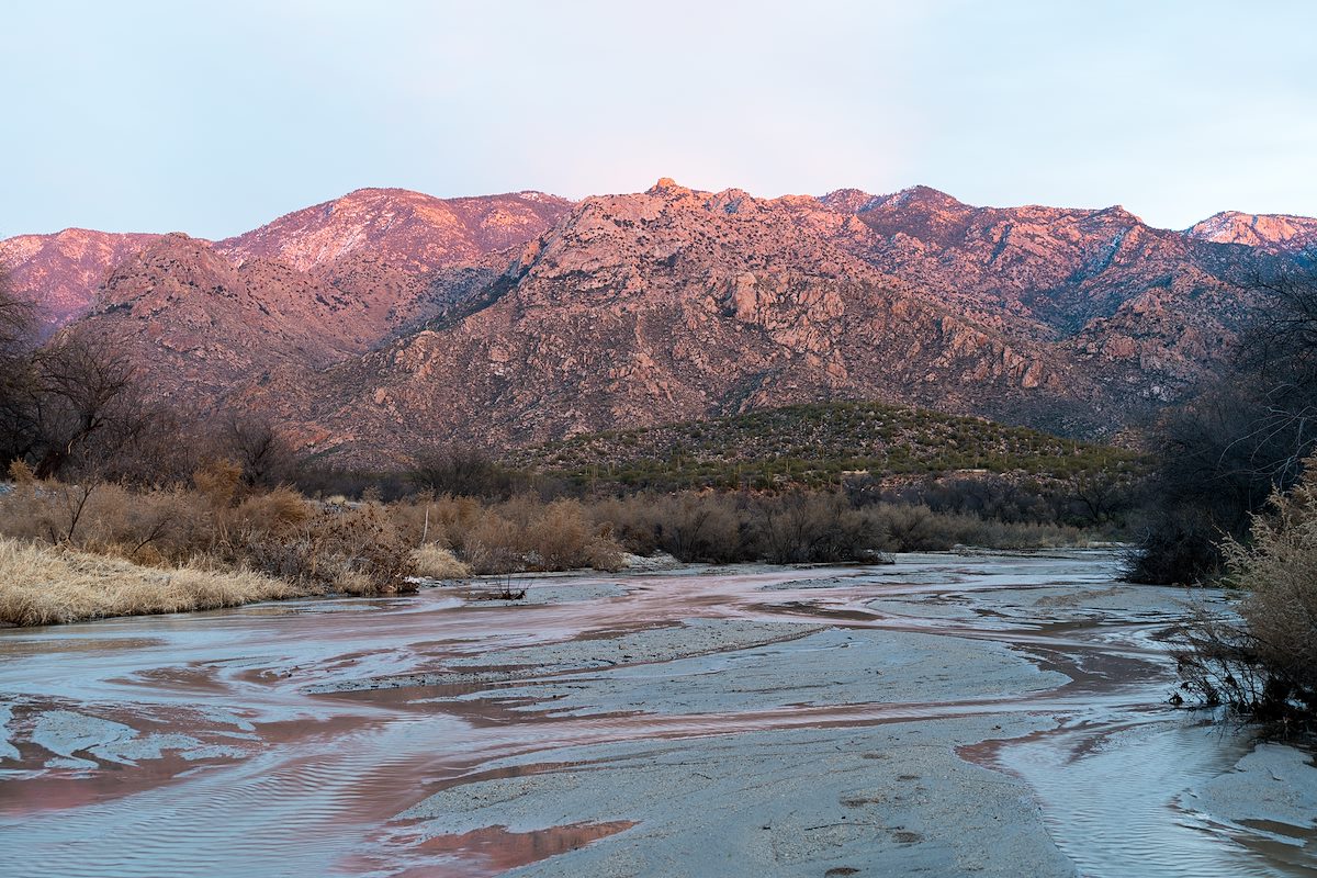 2016 January Mount Lemmon from Sutherland Wash