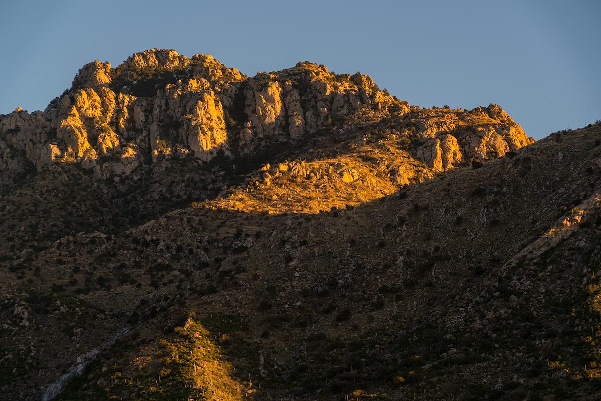 2016 January Sunset above Catalina State Park