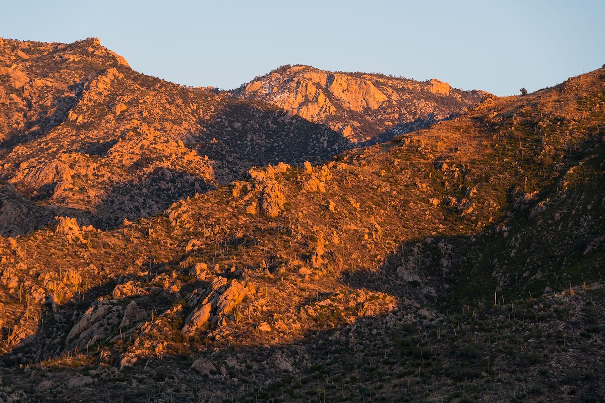 2016 January Sunset Light from Catalina State Park