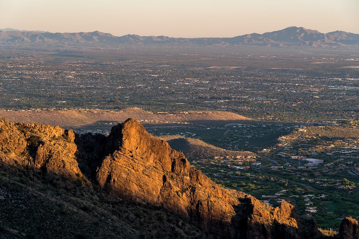 2016 March Sunset on the Cliffs East of Ventana Canyon