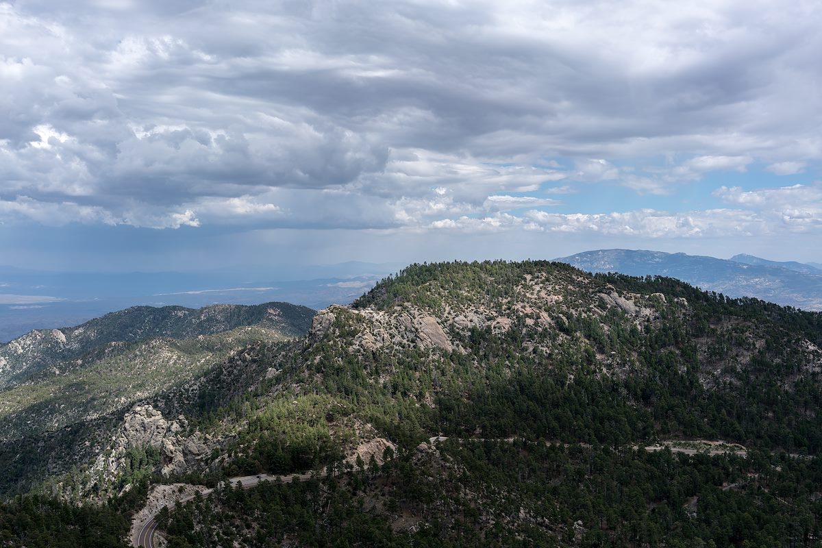 2016 May Green Mountain and Guthrie Mountain from Barnum Rock