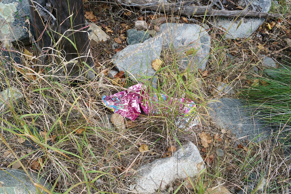 2016 November Balloon Trash in Edgar Canyon